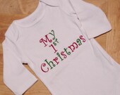 Baby Girls My 1st Christmas Onesie