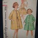 FF Simplicity 4875 UNCUT GIrl's Size 8 Full Skirted Dress & Coat
