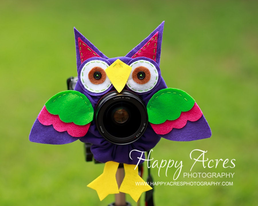 Lens Bling - Pet Purple Owl