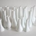RESERVED FOR AMBRA Milk Glass Vase Collection