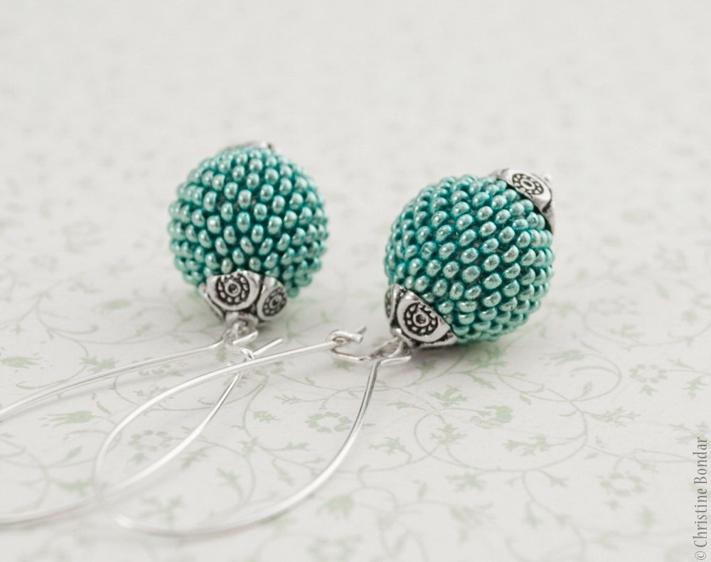 Mint Blue Earrings - Mint Jewelry, Pastel Jewelry