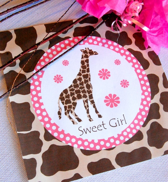 Giraffe Decorations for Birthday Party or Baby by BeeAndDaisy
