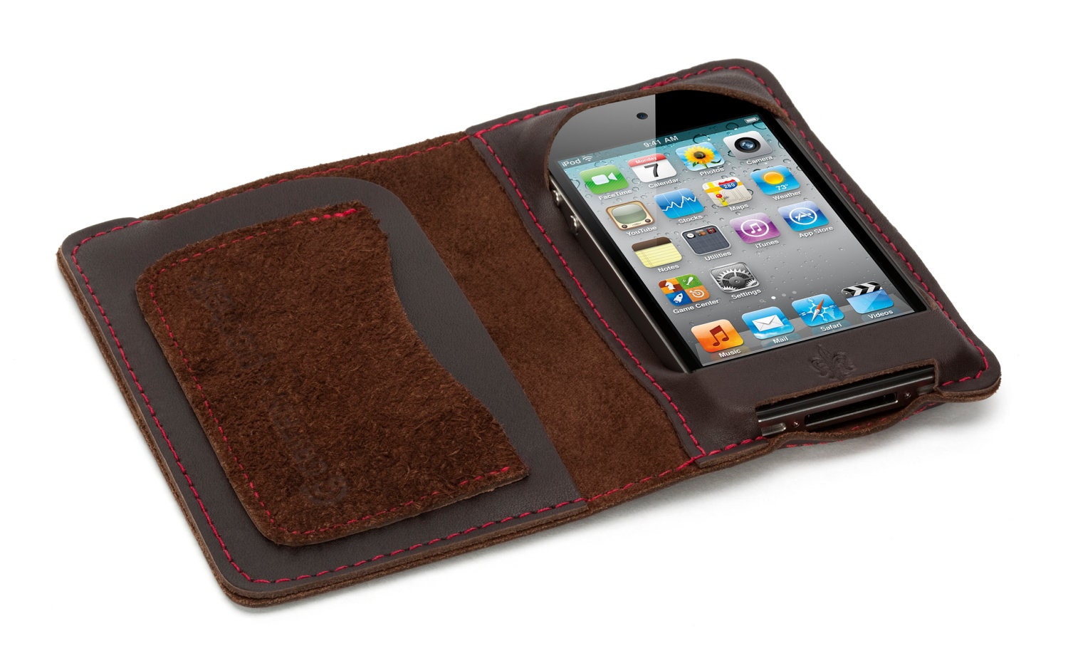 Prophetik up-cycled leather I-phone case and wallet