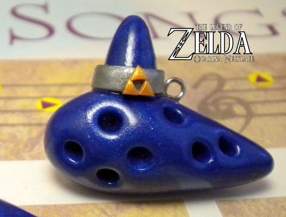 Ocarina of Time Necklace - Legend of Zelda - Nintendo - A Portion of the Proceeds Go To Charity