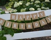 Happy Birthday Banner  ...  Birthday Banner  ...  Burlap Banner  ...  Bunting