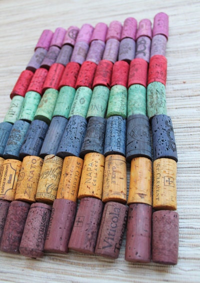 Wine Corks - Rainbow Lot - RESERVED for Kristian