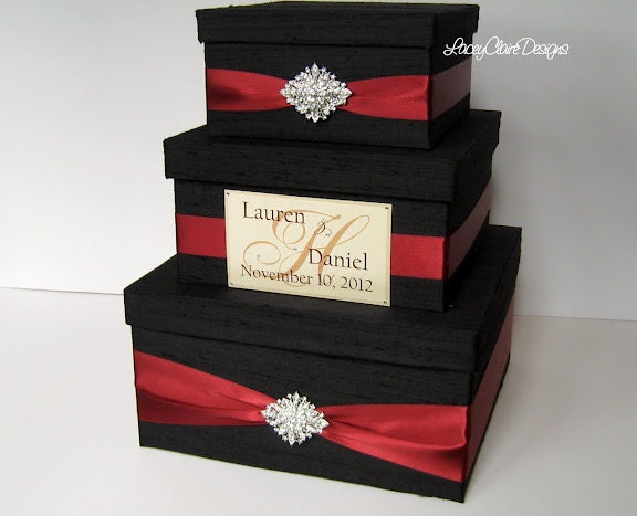 Wedding Gift Box, Card Box, Money Holder Envelope Reception Card Box - Custom Made