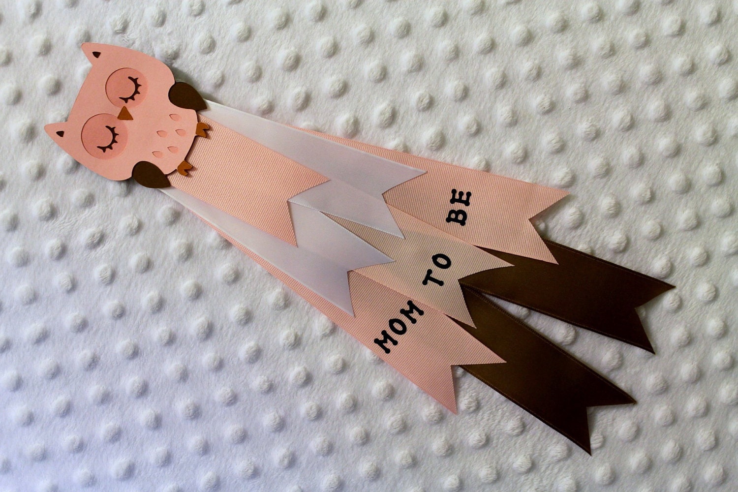 Pink Owl Mom to Be Mum or Name Tag
