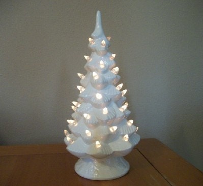 items similar to vintage white lighted ceramic christmas items similar to vintage white lighted ceramic christmas