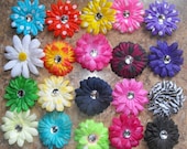 Crystal Center Mini Daisy Hair Clip (choose your color)