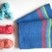 Neon Handwoven Scarf Cotton Bright Accessory