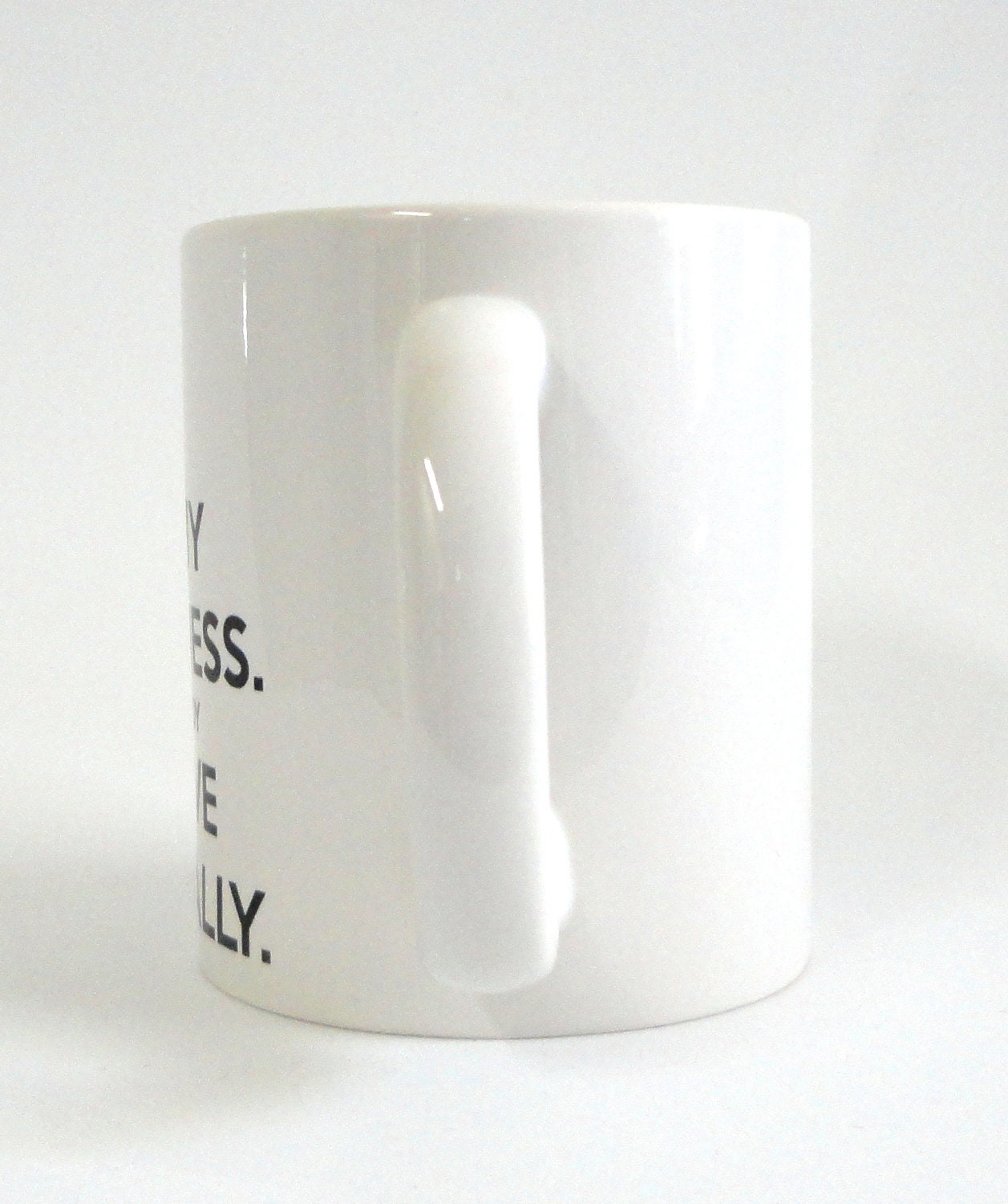 Mrs. Bennet White Ceramic Mug - Inspired by Pride and Prejudice
