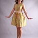 50s/60s summer dress // mid century watercolor dress // No Clouds In Sight