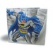 Batman Wallet - Upcycled vintage book page in vinyl