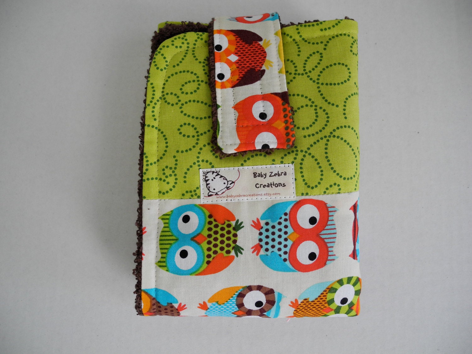 owl travel changing mat diaper wallet