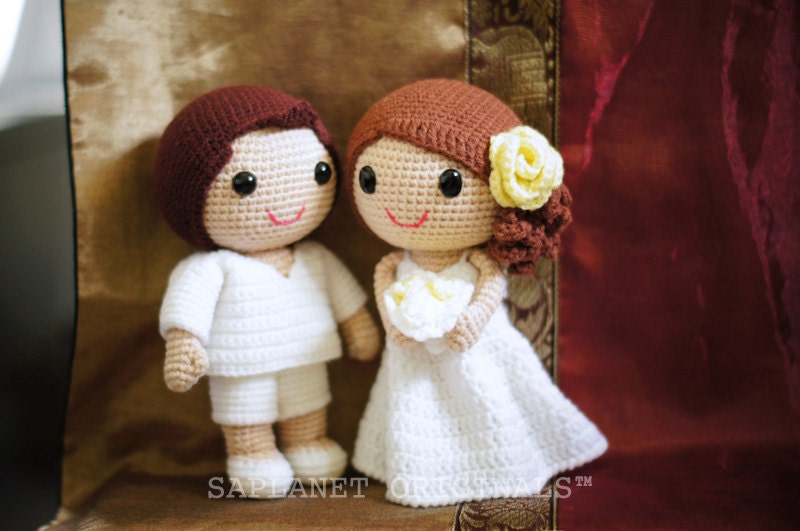 Bella & Wally Beach Wedding Dolls - saplanetoriginals