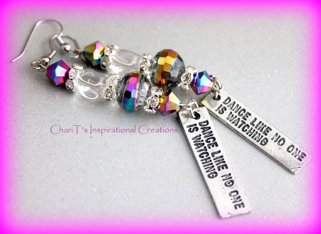 Dance Like No One is Watching dance earrings