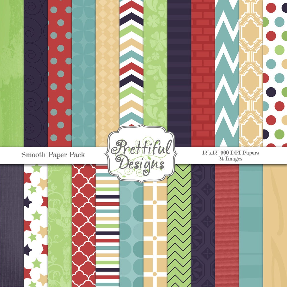 50% OFF SALE Digital Paper Pack - Personal and Commercial Use - Smooth (472) Il_570xn