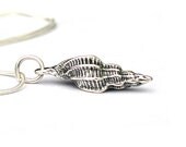 Sea Shell Pendant Necklace Sterling Silver