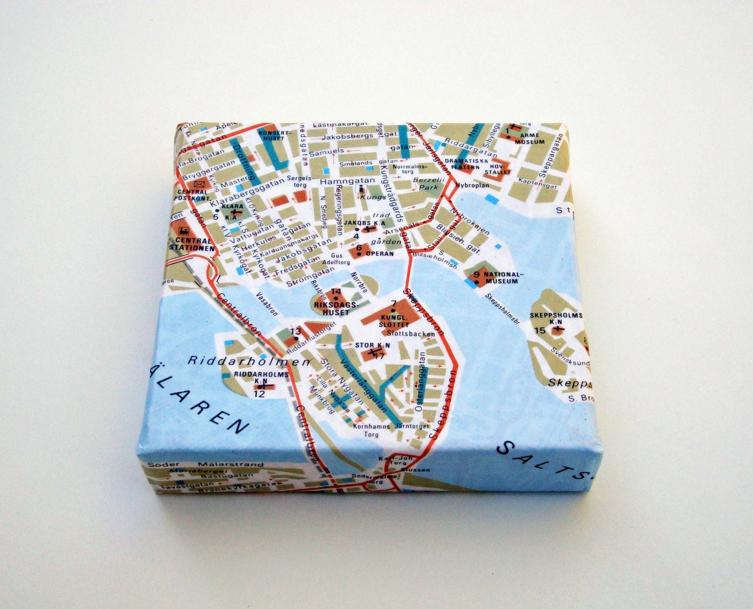 Stockholm Map on Canvas