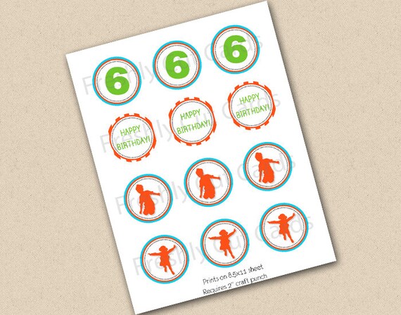 Everybody Jump 2" Treat Toppers or Labels - Printable Il_570xn