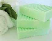 TRANQUILITY Natural Soap - Cucumber, Rosemary & Mint scent, large 5 oz soap, handmade, glycerin, vegan, gift, herbal