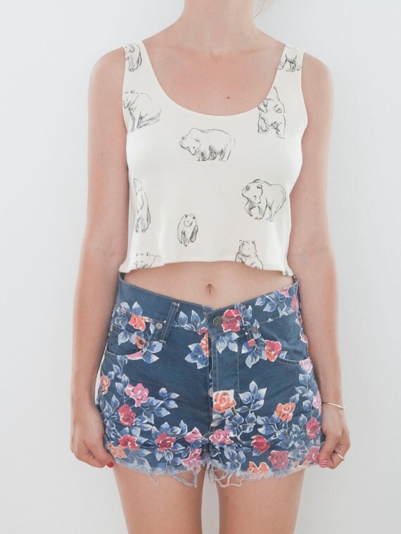 Bears Print Tiny Tank