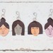 Leather Girl Face Keychain