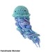 CAT TOY JELLYFISH catnip crocheted organic pet cat toys
