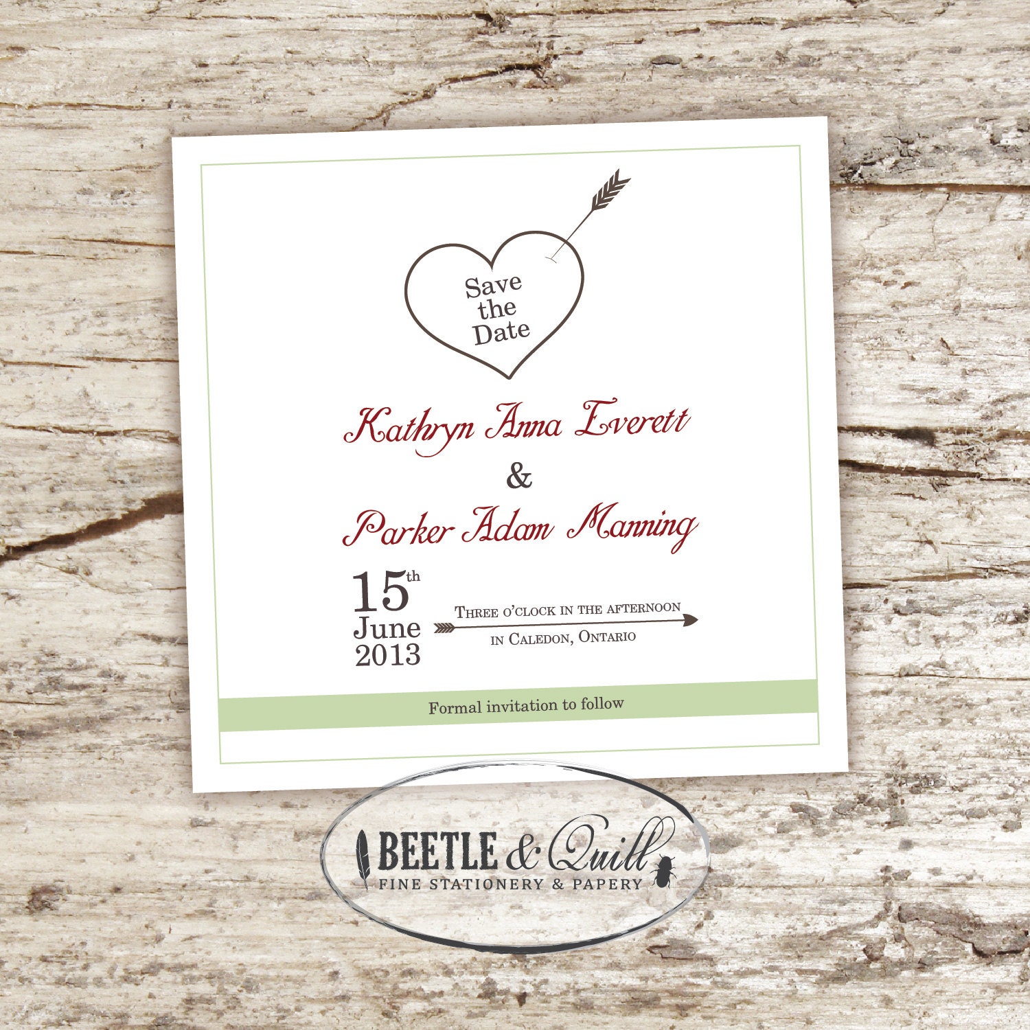 Odds in Our Favor Printable Save the Date