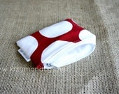 Red Polka Dot Mini Zip Pouch