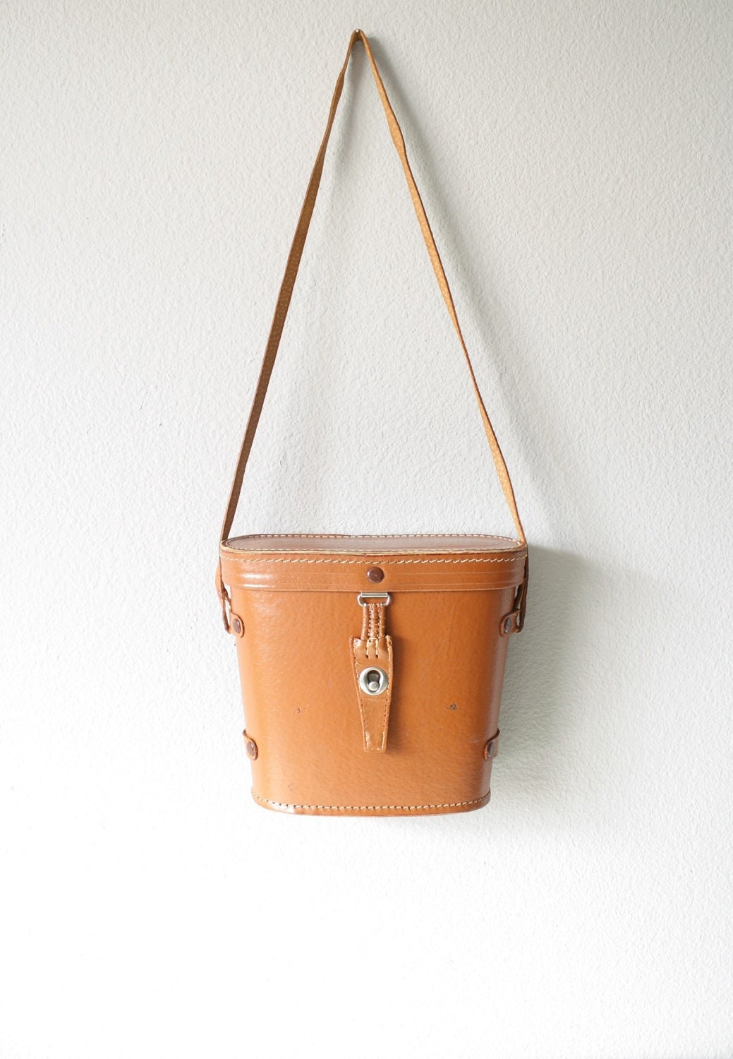 Leather Binocular Case Vintage 1940's 1950's Brown by 24byronroad