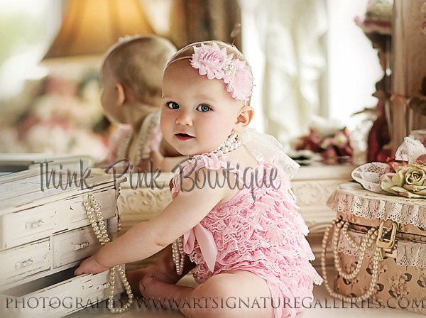 Light Pink Petti Romper, pink lace petti romper, petti romper, romper,pink petti lace romper