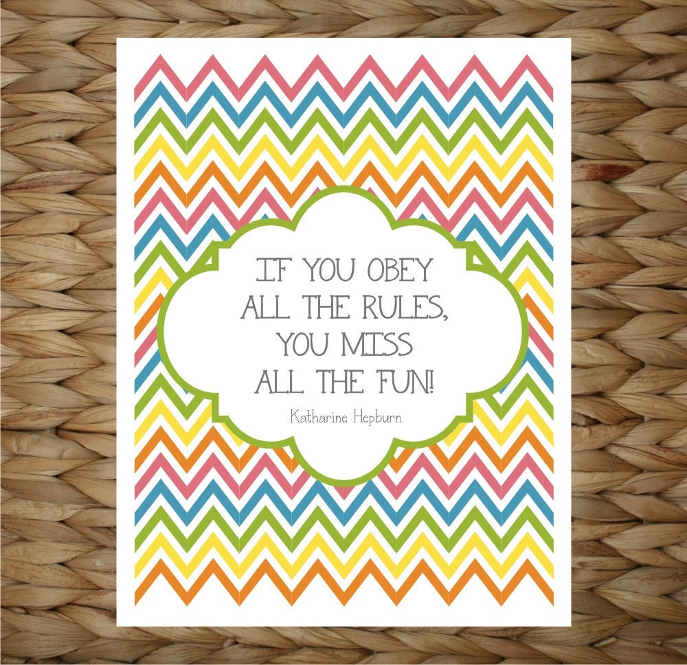 If You Obey All The Rules - Inspirational 8x10 printed digital wall decor - original design by a drop of golden sun
