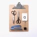 RESERVED...Instant Vintage Office Supply Collection--Clipboard, Scissors, Stapler, Note Holder