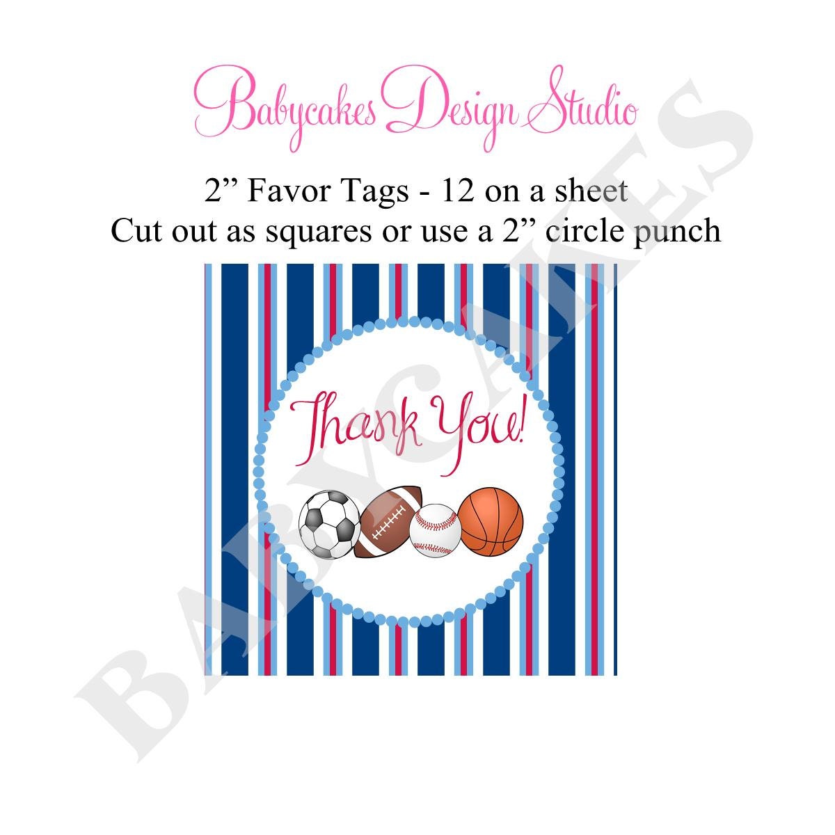 Sports Theme Baby Shower Invitation - DIY Print Your Own