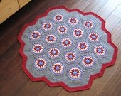 Grey Mixed Hand Knitted Rug(Rag)
