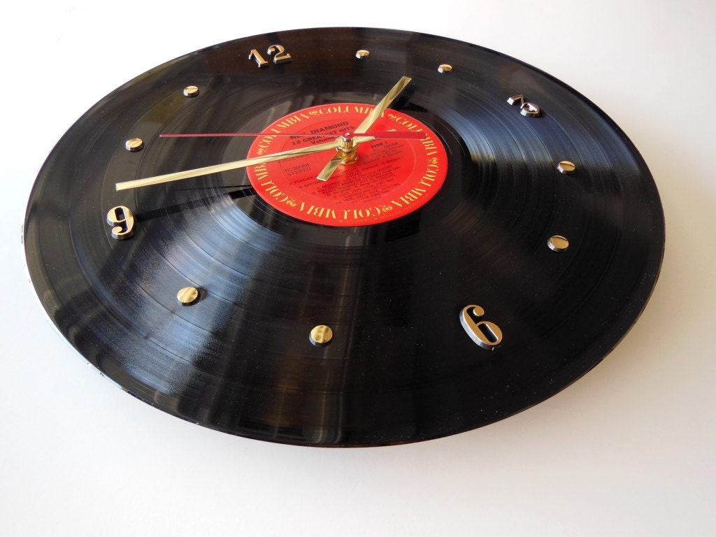 NEIL DIAMOND Vinyl Record Wall Clock (12 Greatest Hits Vol. II)