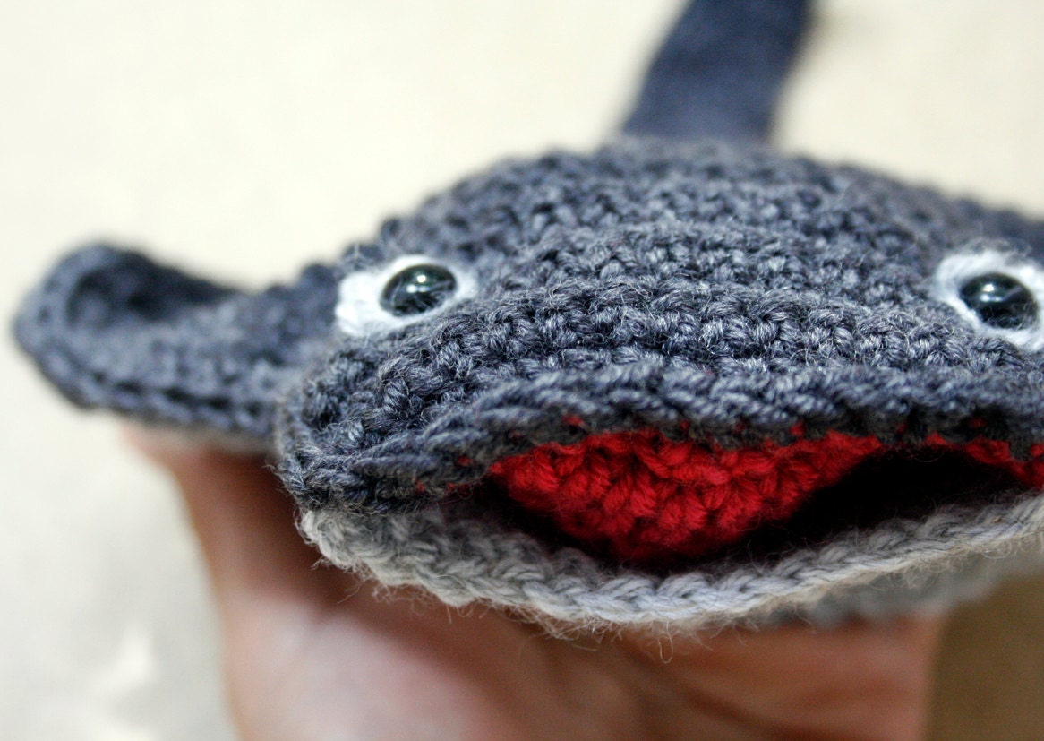 Puppet crochet wool toy - Manta Ray - petitacosa