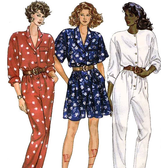 Butterick 3508 Vintage 80s Misses' Jumpsuit Sewing Pattern - Uncut - Size 14, 16, 18 - Bust 36, 38, 40
