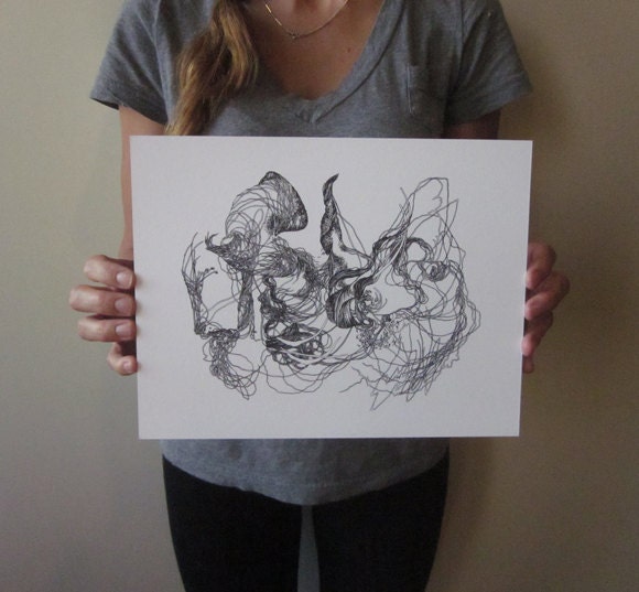 Illuminate Aria inside a thousand leaves - giclee print - 11" x 8.5"
