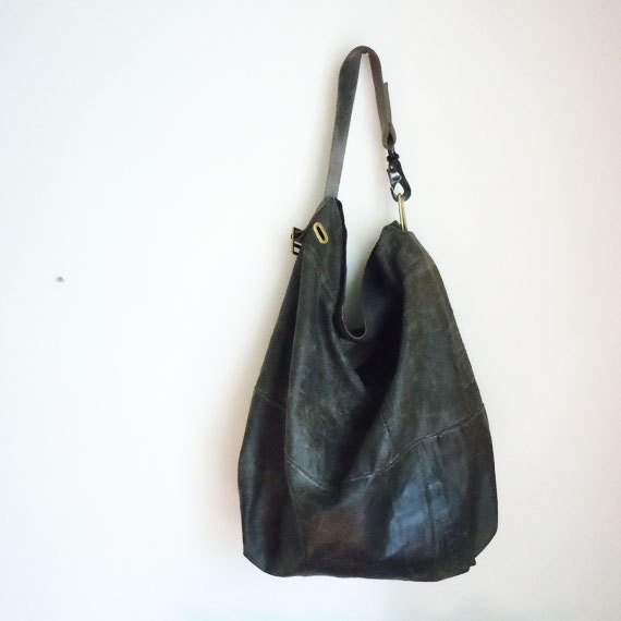Waxed Canvas Recycled Military Duffle Tote