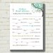 MAD LIBS - Bridal Shower edition - "Love Birds" - Blue-Green color