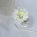 White Rose Rhinetsone mini Claw Clips