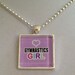 USA Rocks Gymnastics Pendant Necklace