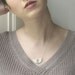 Mini Bib Silver Gilded Porcelain Necklace
