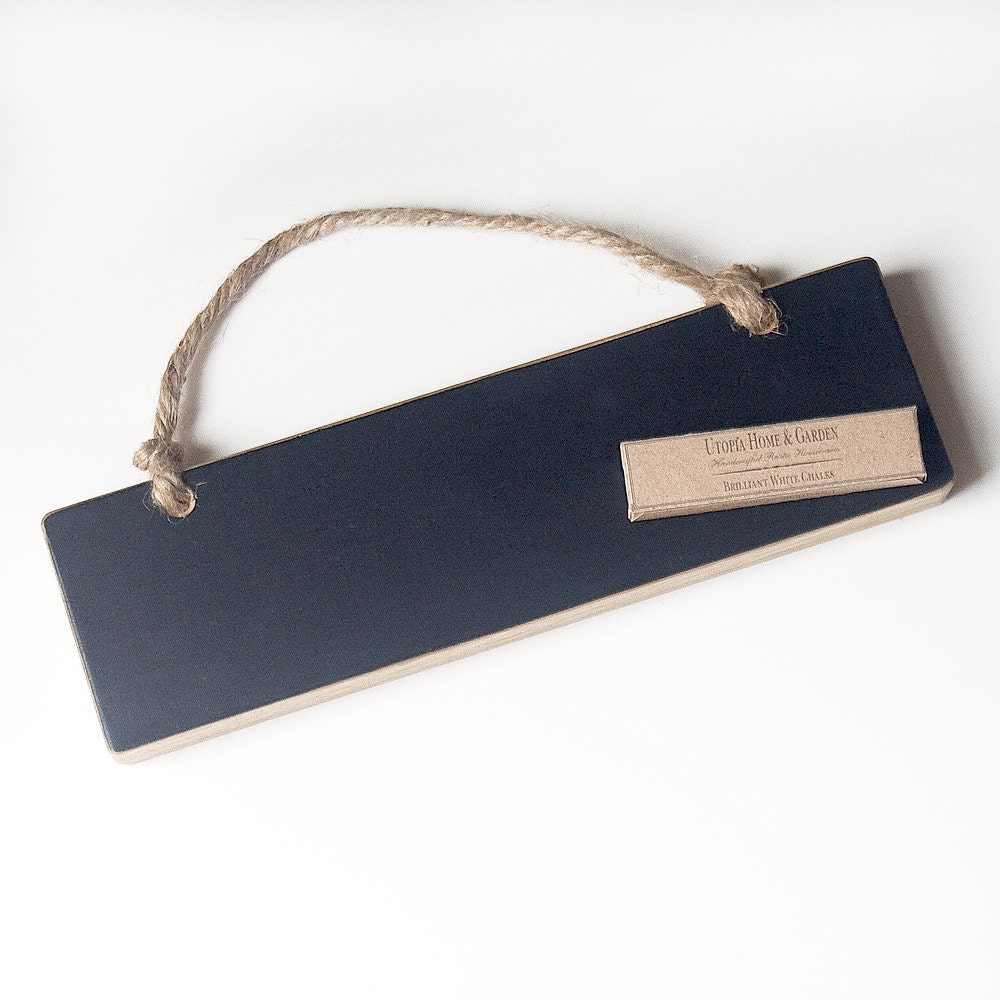 Oak Chalkboard Sign With Chalk