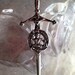 Vintage Clan MacFarlane Claymore Scottish Kilt Pin