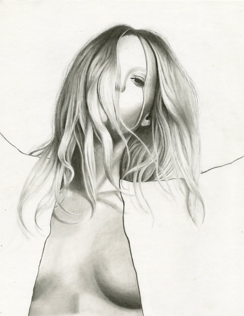 12x16 Fashion Illustration - Chloe