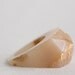 rose gold size 6.5 eco resin faceted ring with goldleaf